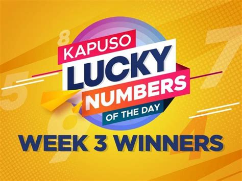 kapuso lucky numbers of the day|LIST: Kapuso Lucky Numbers of the Day Week 3 .
